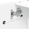 Fehér tükrös fürdőszobaszekrény LED-del 60 x 13 x 52 cm