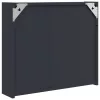 Szürke tükrös fürdőszobaszekrény LED-del 60 x 13 x 52 cm
