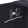 Szürke tükrös fürdőszobaszekrény LED-del 60 x 13 x 52 cm