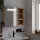 Tölgyszínű tükrös fürdőszobaszekrény LED-del 60 x 13 x 52cm