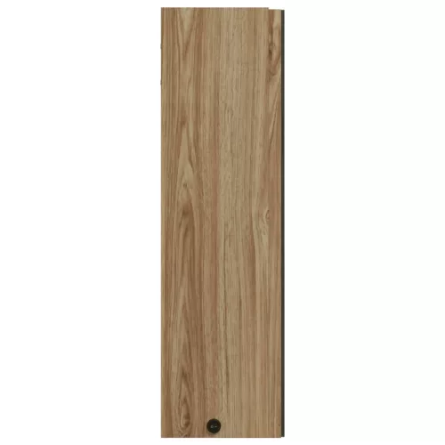 Tölgyszínű tükrös fürdőszobaszekrény LED-del 60 x 13 x 52cm