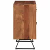 Fiókos szekrény mézbarna 70x35x70 cm tömörfa akácfa