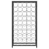 Fekete kovácsoltvas bortartó 45 palackhoz 54 x 18 x 100 cm