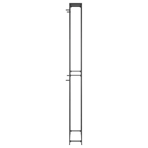 Fekete kovácsoltvas bortartó 95 palackhoz 54 x 18 x 200 cm