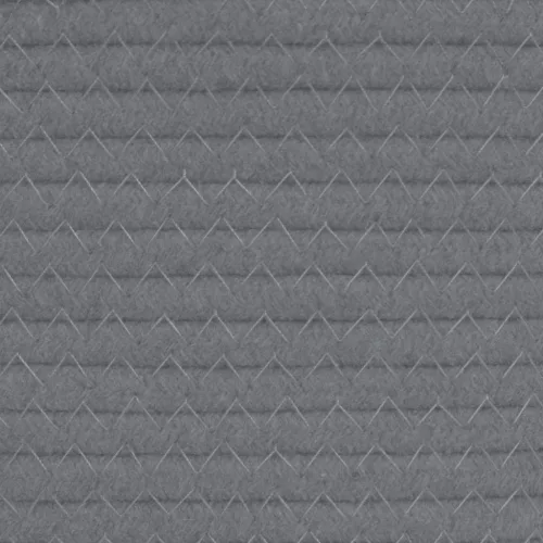 2 db szürke-fehér pamut tárolókosár Ø24 x 18 cm