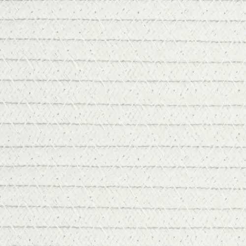 2 db barna és fehér pamut tárolókosár Ø28 x 28 cm