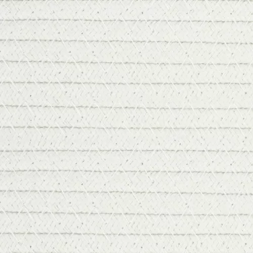 Szürke-fehér pamut tárolókosár Ø51 x 33 cm