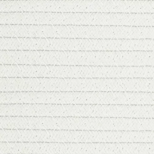 Fehér pamut tárolókosár Ø40 x 35 cm