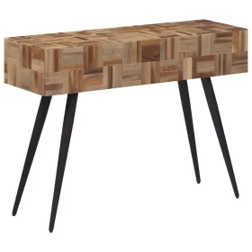   Tömör újrahasznosított tíkfa tálalóasztal 110 x 34 x 80 cm