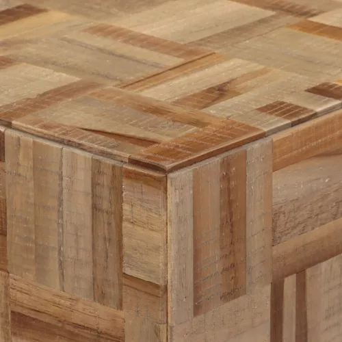 Tömör újrahasznosított tíkfa tálalóasztal 110 x 34 x 80 cm