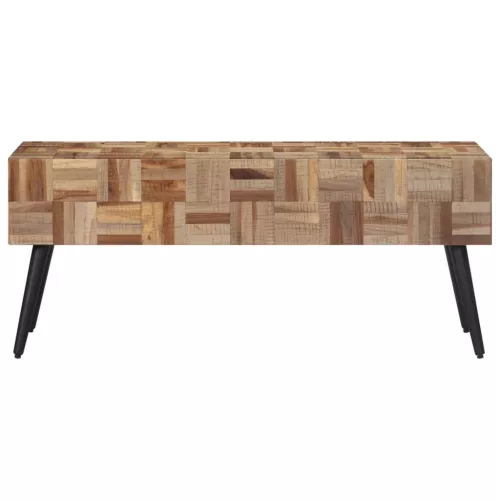 Tömör újrahasznosított tíkfa pad 110 x 35 x 45 cm