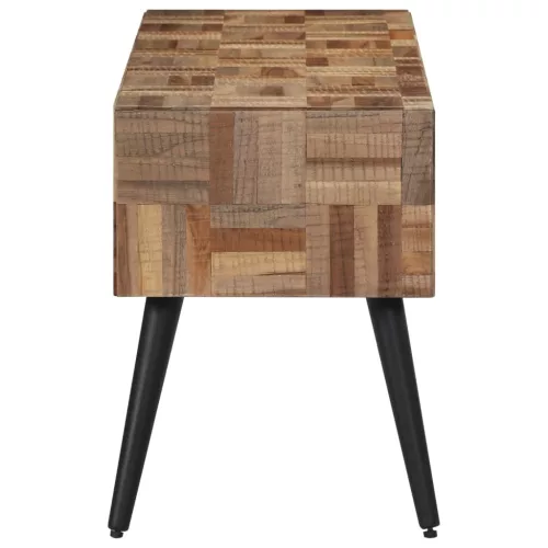 Tömör újrahasznosított tíkfa pad 110 x 35 x 45 cm