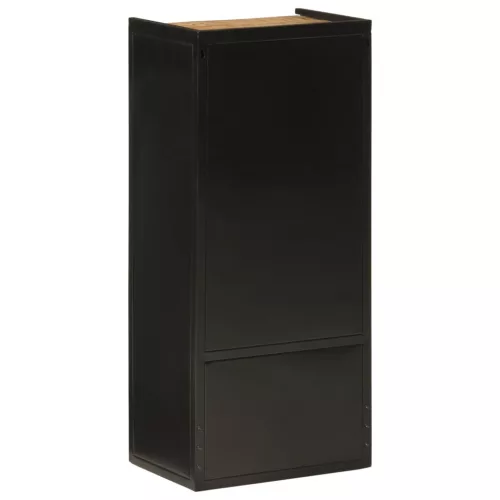 Vas és tömör mangófa fürdőszobai szekrény 40 x 27 x 90 cm