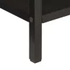 Tömör mangófa és vas tálalóasztal 100 x 35 x 76 cm