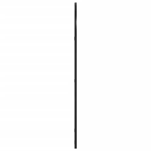 Fekete ívelt vas fali tükör 60 x 100 cm