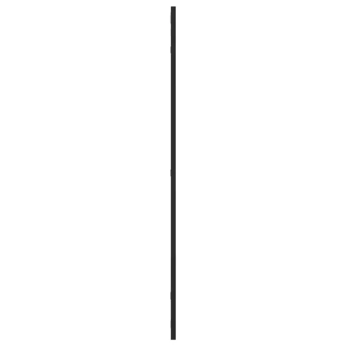 Fekete téglalap alakú vas fali tükör 60 x 100 cm