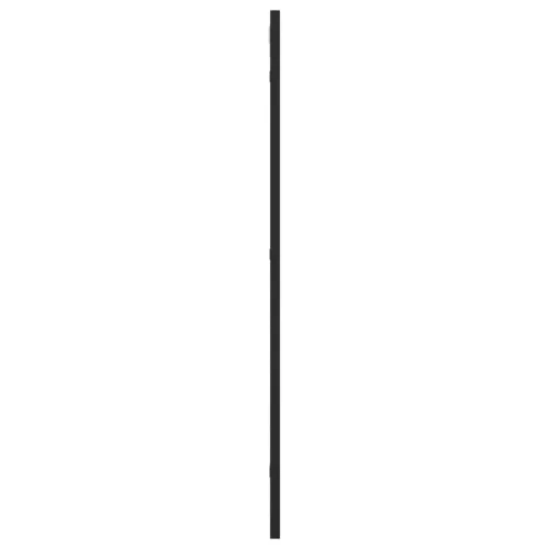 Fekete téglalap alakú vas fali tükör 40 x 80 cm