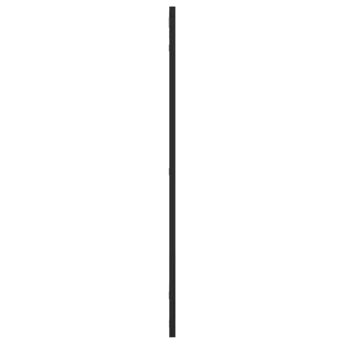 Fekete téglalap alakú vas fali tükör 50 x 80 cm