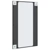 Fekete téglalap alakú vas fali tükör 50 x 80 cm