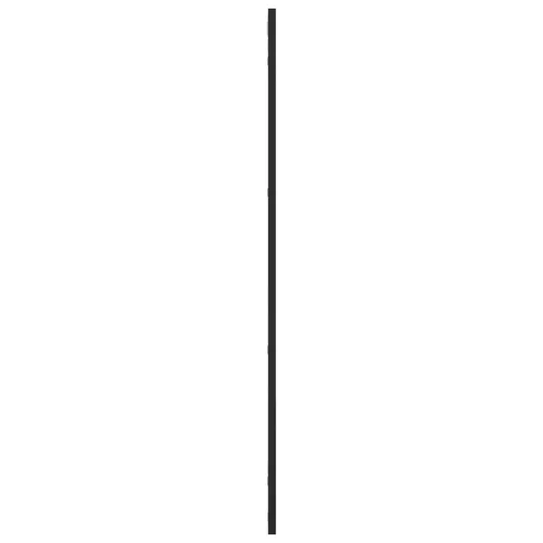 Fekete téglalap alakú vas fali tükör 50 x 100 cm