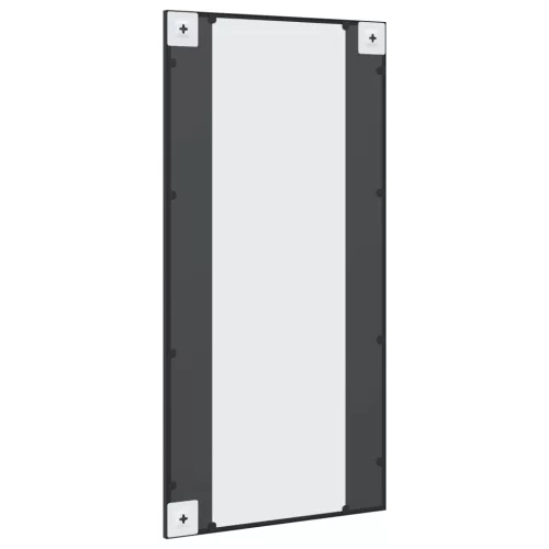 Fekete téglalap alakú vas fali tükör 50 x 100 cm