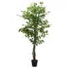 Zöld mű fikusz fa 630 levéllel 120 cm