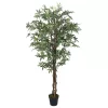 Zöld mű juharfa 224 levéllel 80 cm