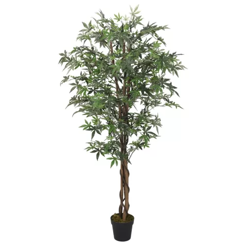 Zöld mű juharfa 336 levéllel 120 cm