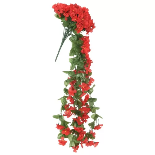 3 db piros karácsonyi virágfüzér 85 cm