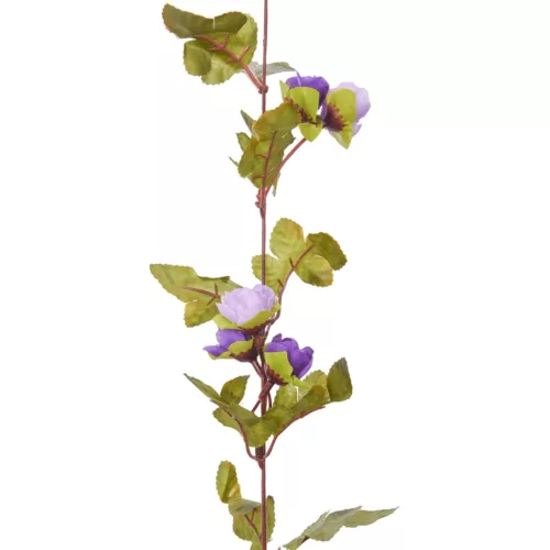 6 db világoslila karácsonyi virágfüzér 215 cm