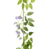 6 db lila karácsonyi virágfüzér 200 cm