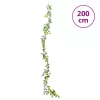 6 db lila karácsonyi virágfüzér 200 cm