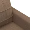Kétszemélyes barna szövetkanapé 120 cm