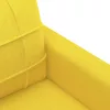 2 személyes világossárga szövet kanapé 120 cm