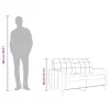 2 személyes világossárga szövet kanapé 140 cm