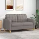 Kétszemélyes tópszínű szövet kanapé 140 cm