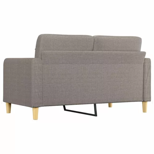 Kétszemélyes tópszínű szövet kanapé 140 cm