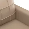 2 személyes cappuccino színű műbőr kanapé 140 cm
