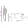 3 személyes krémszínű műbőr kanapé 180 cm