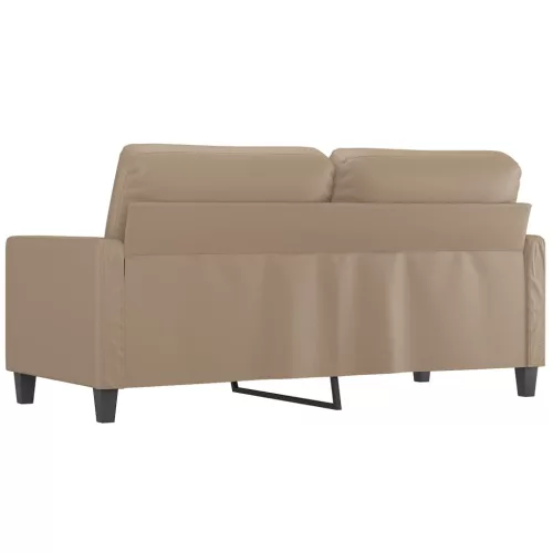 2 személyes cappuccino színű műbőr kanapé 140 cm