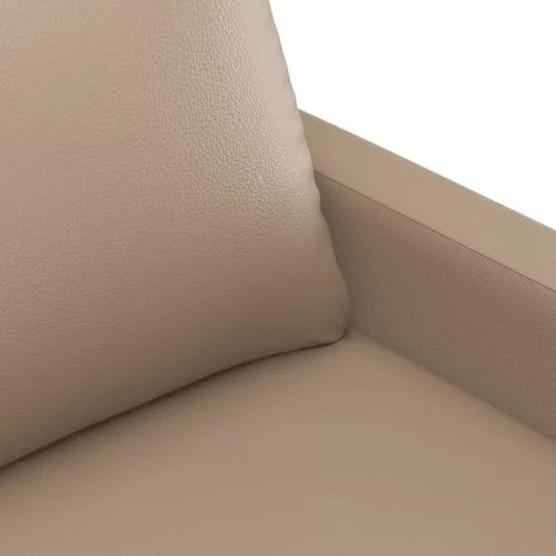 2 személyes cappuccino színű műbőr kanapé 140 cm