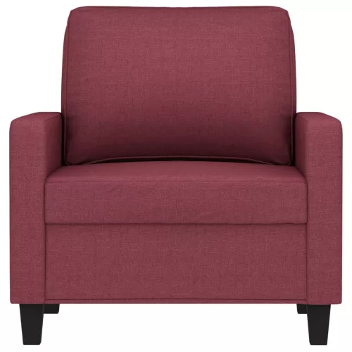 Bordó szövet kanapéfotel 60 cm