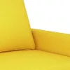 2 személyes világossárga szövet kanapé 120 cm