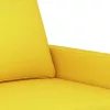 2 személyes világossárga szövet kanapé 140 cm