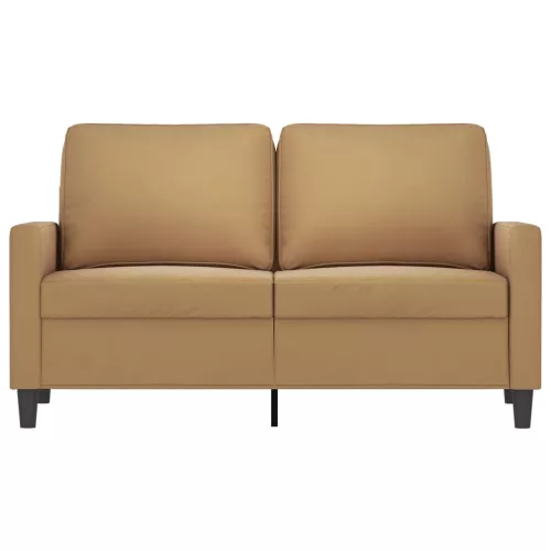 Kétszemélyes barna bársony kanapé 120 cm