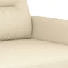 Kétszemélyes krémszínű szövetkanapé 120 cm