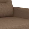 Kétszemélyes barna szövetkanapé 120 cm