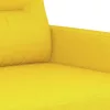 2 személyes világossárga szövet kanapé 120 cm