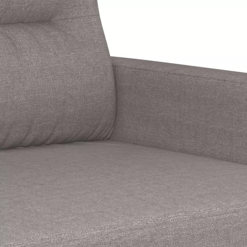 Kétszemélyes fekete szövetkanapé 120 cm