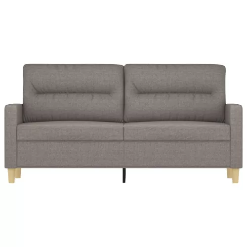 Kétszemélyes tópszínű szövet kanapé 140 cm